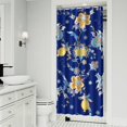thumbnail image 2 of Ethnic Inspired Floral Curtain 36x72 Inches, Quick-Drying Polyester with Plastic Rings, Boho Artistic Pattern for Vintage Bathroom Decor, 2 of 5