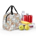 thumbnail image 3 of Kdxio Lovely Bear Print Insulated Lunch Bag,Reusable Tote Lunch Box for Women Men,Leakproof Cooler Lunch Bags for Work Office Travel Picnic, 3 of 6