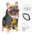 thumbnail image 3 of Fotbe Bee Gnome With Sunflower Sudadera con Estampado para Perros Pequeños – Suéter con Capucha para Mascotas, Tela Suave de Forro Polar con Bolsillo-X-Small, 3 of 7