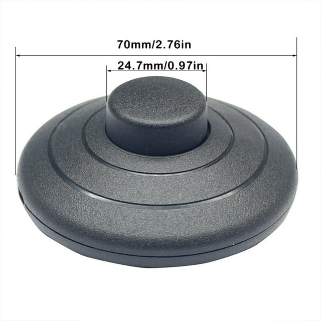 Interrupteur à Pied Bouton de Réinitialisation Rond Fournitures de Remplacement Sensibles pour Maison Hôtel Bureau Chambre Dortoir Lampe de Sol Ampoule Électricien