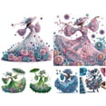 thumbnail image 2 of 5D DIY Parcial Especial en Forma Taladro Diamante Pintura Elegante Dama Kit 30x30cm, 2 of 6