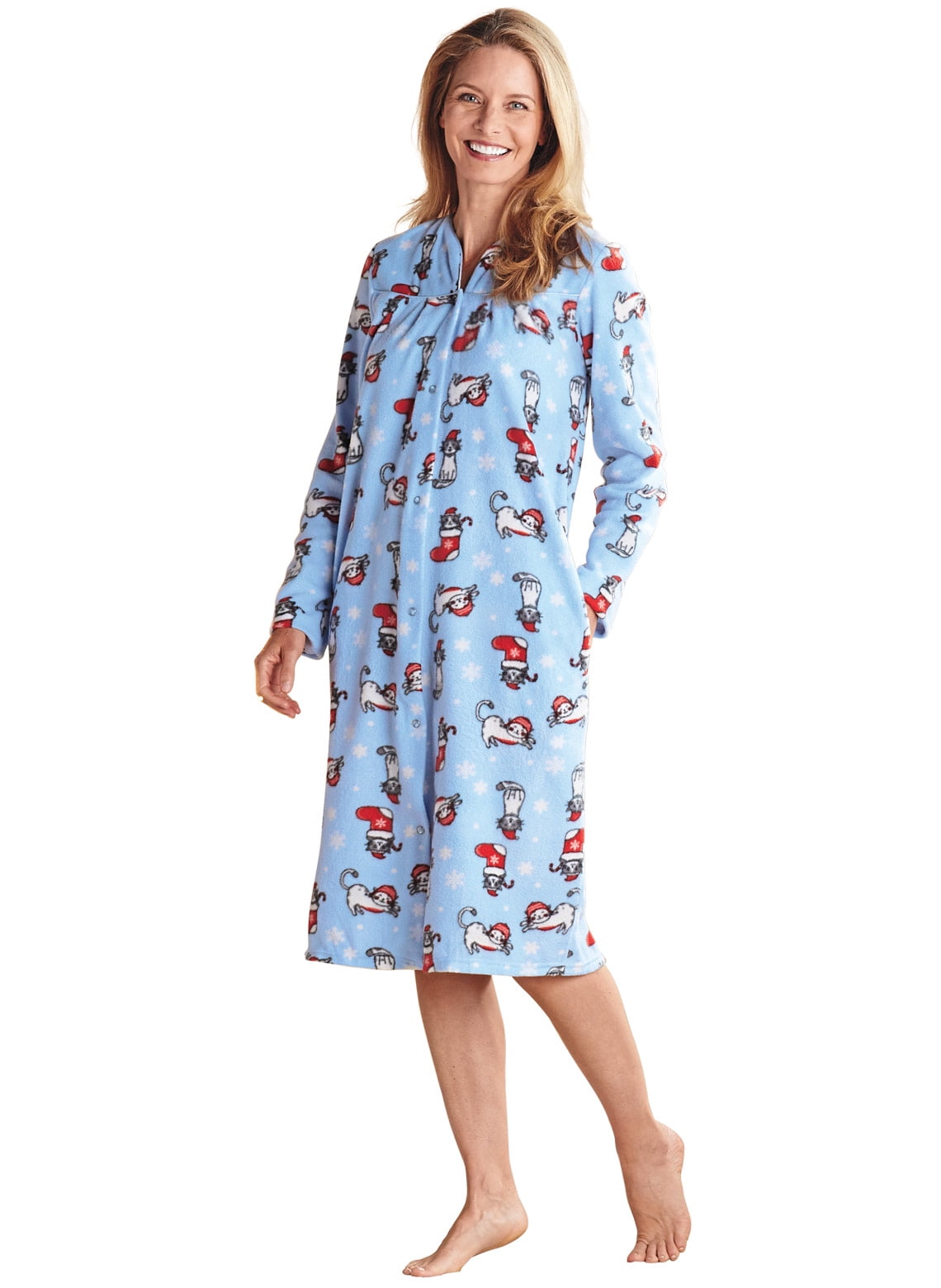 Snap Fleece Robe by Cozee Corner