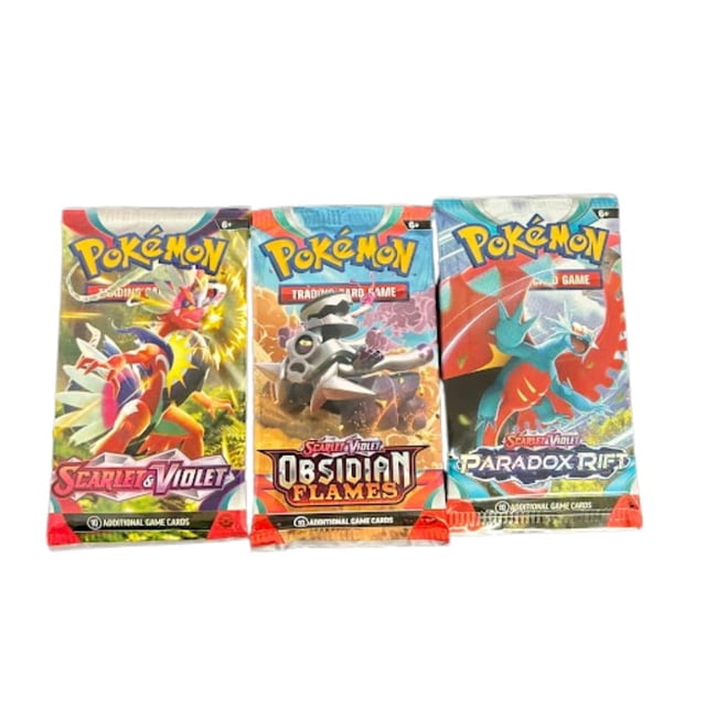 Juego de cartas coleccionables Pokémon Sealed 3 Booster Pack