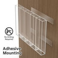thumbnail image 5 of NiHome Clear Acrylic Straw Holder Fits Different Lengths, Fully Enclosed Design for Neat Cabinet Organization, Adhesive Backing Easy Wall or Cabinet Installation,Space-Saving Compact Size for Kitchen, 5 of 7