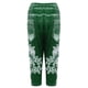 thumbnail image 2 of Gibobby Running Pantalones deportivos Yoga Pantalones mallas informales con cintura elástica y empalme con estampado encaje talla granpara para mujer a la（Verde， XXL), 2 of 5