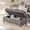Gray, variant on Teal Pu Storage - Roomy With Storage, 50 In. D, 20.5 W, 18.44 H, 31.09 Lb. Functionality, 49.23 Depth, 20.84 Width, Height, Weight