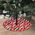 thumbnail image 2 of FMSHPON Lips on a BlackWhite Xmas Christmas Tree Skirt Stand Mat for Holiday Party Decoration Indoor Outdoor 48 inches, 2 of 3