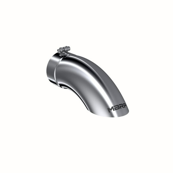 MBRP Exhaust T5085 Armor Pro Exhaust Tip; 5 in. Inlet Diameter; 5 in. Outlet Diameter; 14 in. Length; Turn Down; T304 Stainless Steel; Mirror Polished;