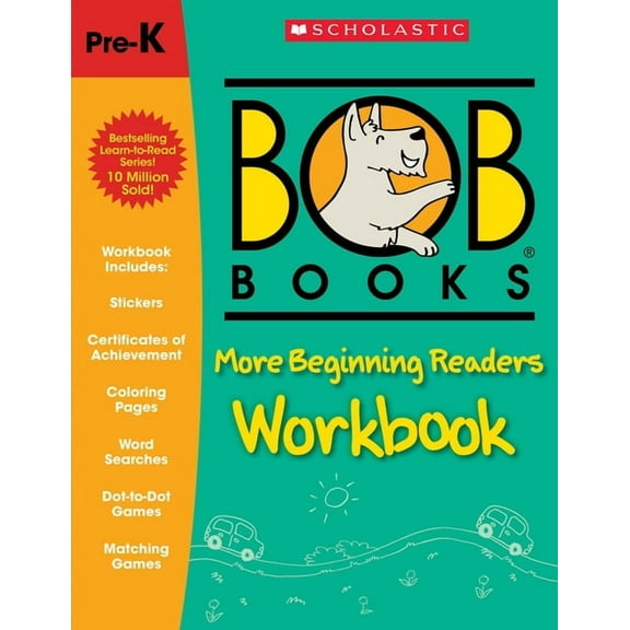 Bob Books Bob Books - More Beginning Readers Workbook Phonics, Writing Practice, Stickers, Ages 4 and Up, Kindergarten, First Grad, (Paperback)