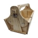 thumbnail image 1 of Mesa de picnic baja de madera, mesa de aperitivos 2 en 1, compacta, convertible, cesta de madera, vino Marrón claro, 1 of 9