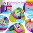 thumbnail image 3 of Patiojoy Inflatable Bounce Castle Kids Bounce House Bouncy Castle with Slide Basketball Hoop & Ball Pit, 3 of 9