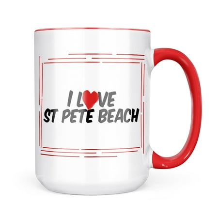 

Neonblond I Love St Pete Beach Mug gift for Coffee Tea lovers