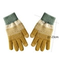 thumbnail image 3 of Weikingp Clearance! Warm Gloves, Women Winter Screen Gloves Warm Knit Gloves Elastic Cuff Winter Men Texting Gloves, Knitted Gloves, Heating Gloves Yellow, 3 of 7