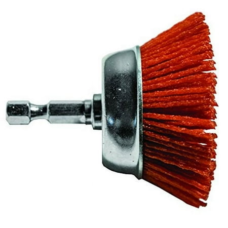 UPC: 0081838772215 | Century Drill & Tool CY77221 2 in. Coarse Nylon Cup Hex Shank Brush