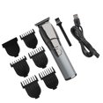thumbnail image 1 of WHAMVOX 1Set USB Hair Trimmers Plated Silver Electric Clipper with Easy Cleaning and Oil Blade, 1 of 8