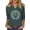Xvnan1 Green, variant on Womens 3/4 Sleeve V Neck T Shirts Halloween Thanksgiving Fall Graphic Tee Tops