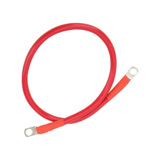 23.6in High Toughness Ground Wire 4AWG 25mm² 150A Earth Cable Battery Inverter Fuse Holder