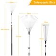 thumbnail image 4 of FIXM Adjustable Telescopic Roof and Yard Rake 6.62 to 31 ft Clear Leaves Sticks and Debris Efficiently, 4 of 11