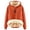 Orange, variant on Women's Hooded Cardigan for Winter Velvet Padded Cozy Sherbet Jacket Sweatshirt Red M