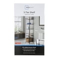 Mainstays 5 Tier Shelf Tower with Shelf Liners Oil Rubbed Bronze