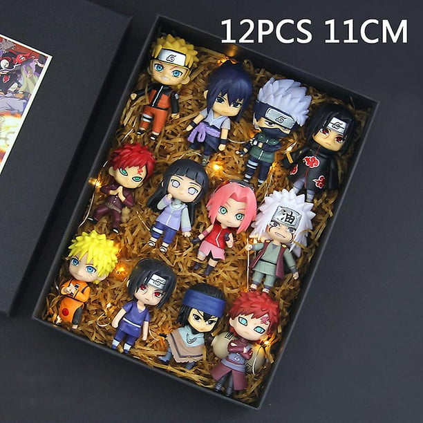 23pcs/set Anime Naruto Shippuden Hinata Sasuke Itachi Kakashi Gaara Anime  Figure Q Version Pvc Figures Toys Dolls Kid Gifts 