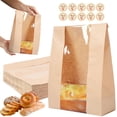 thumbnail image 2 of XIPYYKM 50 Pcs Paper Bread Bags for Home Sourdough Bread Bakery Storage Bags with Window, Large Bakery Loaf Bags for Baked Goods Packaging, Label Seal Sticker Included (12 x 5 Inch), 2 of 9