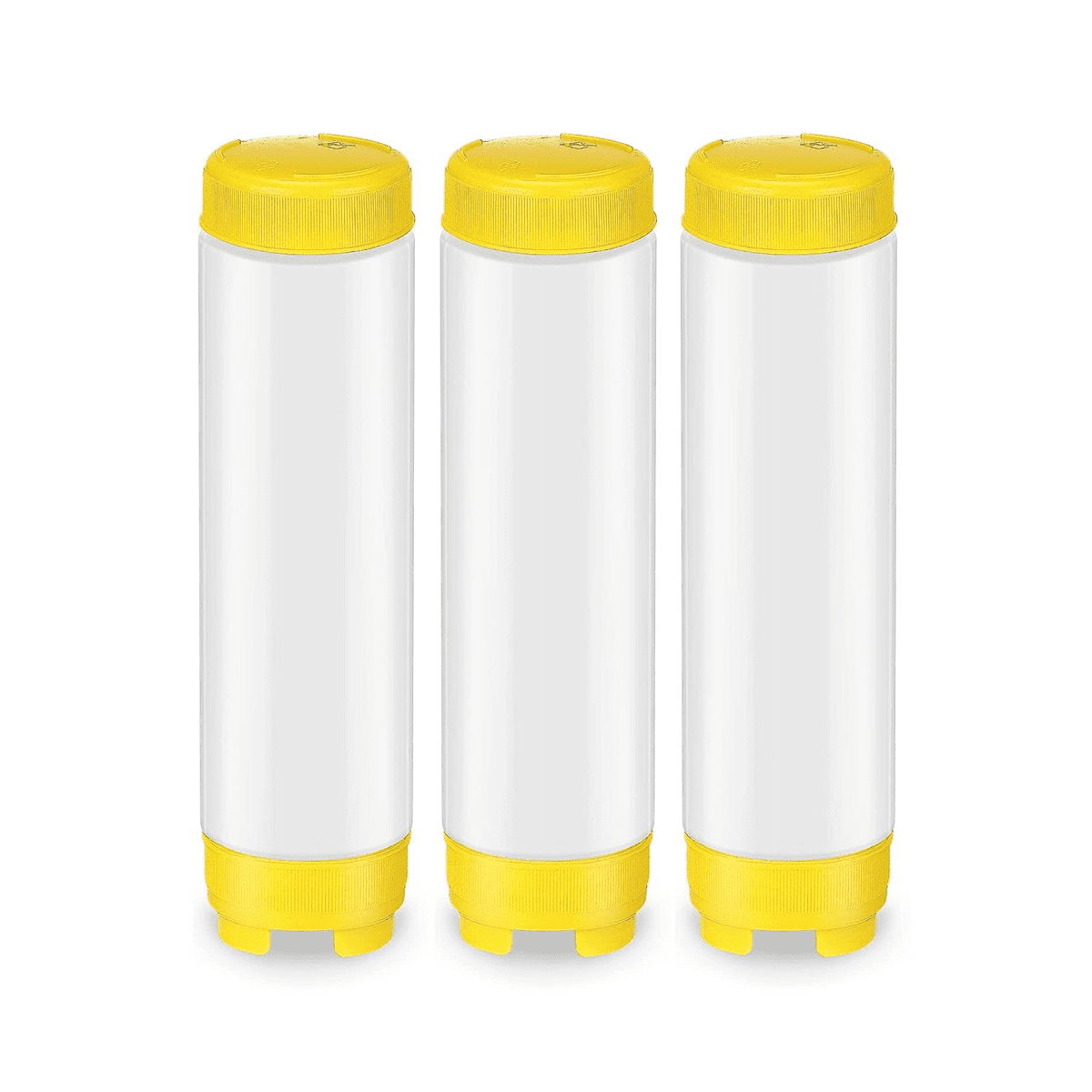 16Oz Inverted Plastic Squeeze Bottles, Refillable Tip Valve Dispenser