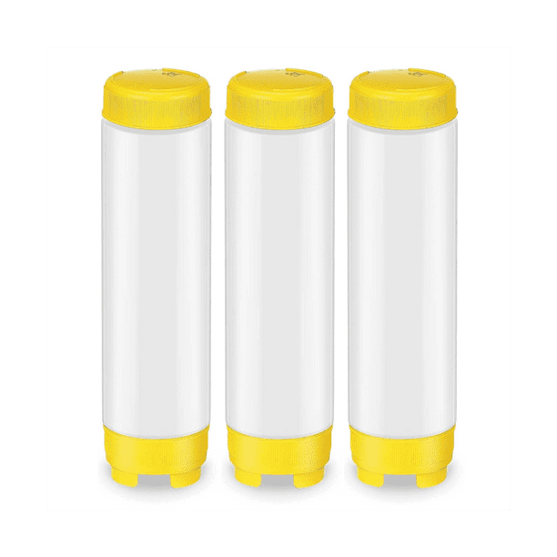 16Oz Inverted Plastic Squeeze Bottles, Refillable Tip Valve Dispenser