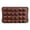 Brown, variant on Floral Chocolate Candy Molds - Rose & Bow Heart-Shaped Silicone Molds for Wedding Favors, Holidays & Special Occasion Treats