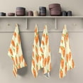 thumbnail image 5 of Orange Carrots Kitchen Towels Dishcloth Decorative Waffle Towels Multi Use Tea Towel Dish Cloths 28x18in, 5 of 7