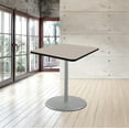 thumbnail image 2 of Hampden Furnishings Bennet Collection Steel Frame 36" Square Top, Round Base, 42" Height, Cafe Table Grey Frame/Grey Nebula Top, 2 of 5