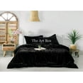 thumbnail image 6 of The Art Box Crushed Velvet Duvet Cover, Black, 1Pcs Luxury Duvet Cover Winter Warm Ultra Soft Cool and Breathable Bedding Duvet Cover, Only Duvet Cover, California King, 6 of 6
