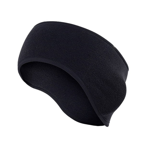 Eigraketly Calentadores de oídos Diademas de invierno simples Orejeras de invierno cómodas Cubiertas de orejas deportivas Diadema con color Ciclismo Negro