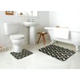 thumbnail image 4 of Xecao Daisy 2-Piece Vintage Seamless Anti-Skid Mat Set, featuring a stylish pattern for a safe and elegant toilet rug experience, 4 of 6