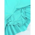 thumbnail image 5 of Yartina Girls Mesh Splice Figure Skating Dress Gymnastics Ballet Dance Leotard Tutu Skirt Mint Green 10, 5 of 7