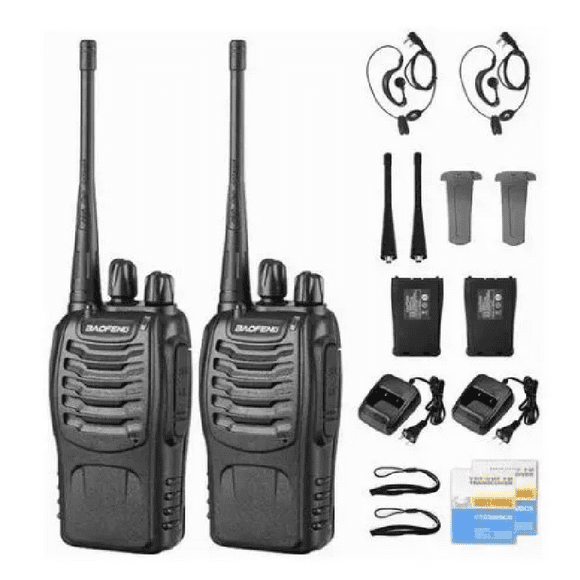 Radios Baofeng Walkie Talkies Bf-888s Kit 2 Pc Manos Libres