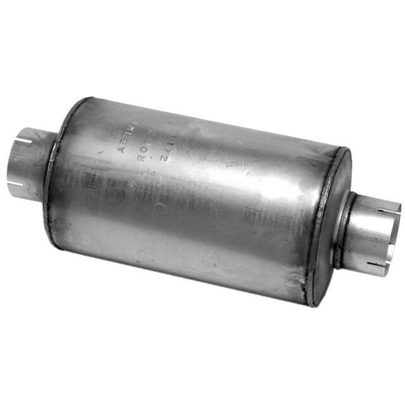 Muffler - Compatible with 2001 - 2006 Chevy Silverado 2500 HD Base 6.6L V8 2002 2003 2004 2005