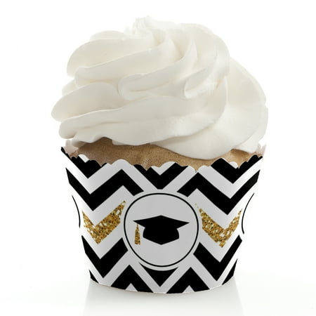 - Gold Tassel Worth The Hassle - Graduation Party Cupcake Wrappers - Set of 12