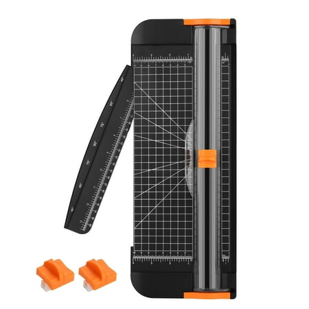 AGPtek 12" A4 Paper Cutter Trimmer with Ruler and 2 Extra Blades, Automatic Security Safeguard for Home and Office