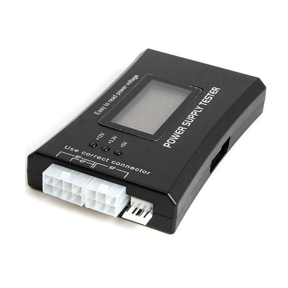 ATX Power Detection Tool Computer Host Tester Portable Metal Shell LCD Display Case