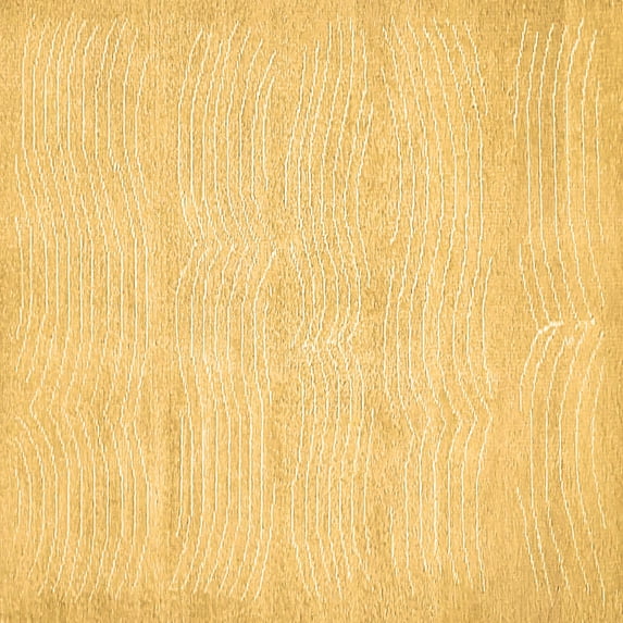 Ahgly Company Indoor Square Solid Brown Modern Area Rugs, 5' Square