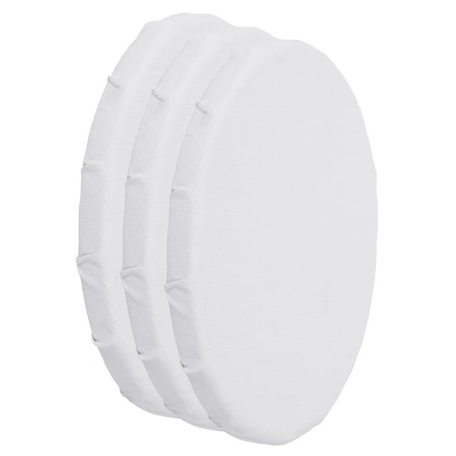 Uxcell Lienzos para Pintar, Paquete de 3, 6x4 Pulgadas, Paneles de Tablero de Arte en Blanco con Marco Ovalado de Madera