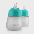 thumbnail image 3 of Nanobebe Anti-Colic Flexy Silicone Baby Bottles | Teal, 9 oz, 2 Pack, 3 of 5