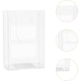 thumbnail image 4 of Generic Brochure Holder Wall Mount Pamphlet Holder Acrylic Rack Booklet Display Stand Clear Literature Holder for Paper, Exhibition, 11cmx4.2cmx16.5cm, 4 of 7