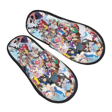 

Re:Zero − Starting Life In Another World Mens Clog Furry Slippers Indoor House Shoes