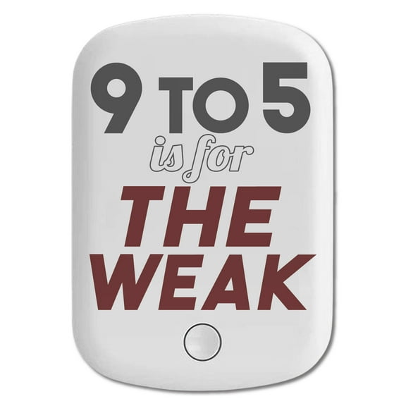 DistinctInk Magnetic Battery Pack, 5000 mAh Wireless Portable Charger with USB-C Cable, Compatible with MagSafe iPhone 14 / 13 / 12 Series - 9 to 5 Is For the Weak