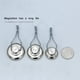 thumbnail image 5 of Billuyoard Ganchos magnéticos fuertes Soporte de suspensión de neodimio de tierras raras oscilante de 360 ​​° Decoración del hogar No.1, 5 of 6