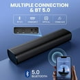 thumbnail image 4 of Sound Bar, Sound Bars for Smart TV Bluetooth 5.0 Soundbar 50W 17Inch Small Soundbars with ARC/Optical/AUX Connection, Soundbar Surround Sound Bars for Home Theater Audio, 4 of 8