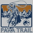 thumbnail image 2 of Junior's Jurassic World: Dominion Para Trail Cowboy Lasso a Dinosaur  Graphic Tee Athletic Heather 2X Large, 2 of 3