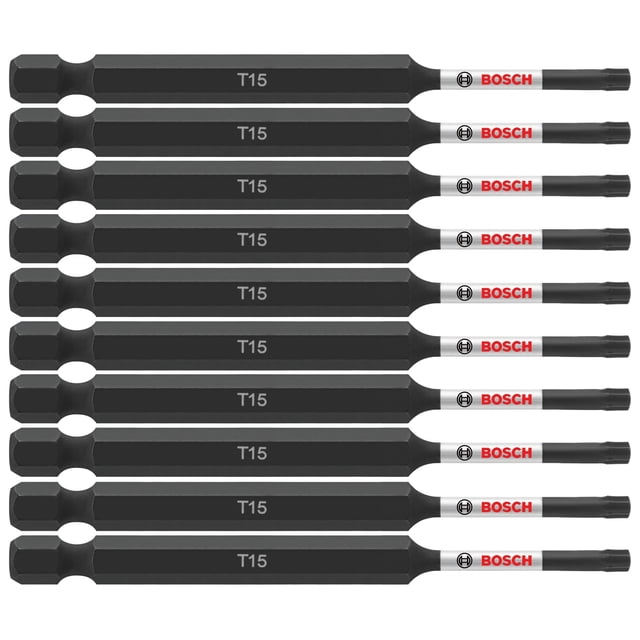 Brocas eléctricas para atornillar BOSCH ITT1535B Torx #15, paquete de 10